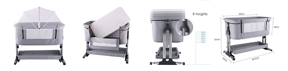 Wholesale China Adjustable Baby Swing Bedside Bassinet