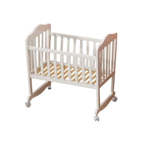 Unique Design White Newborn Baby Cradle